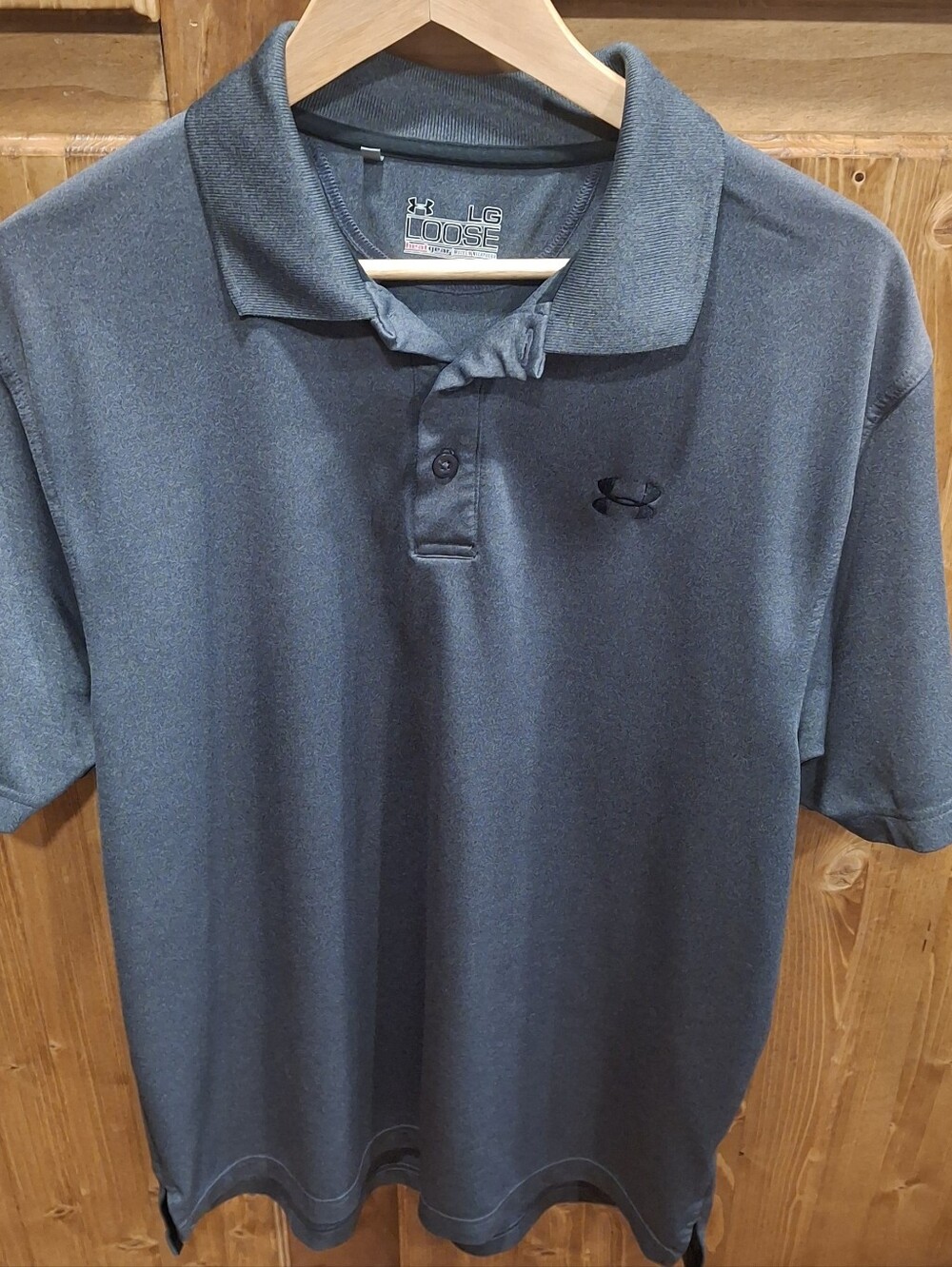 Under Armour Men's Loose Fit Gray Color Polo Size L
